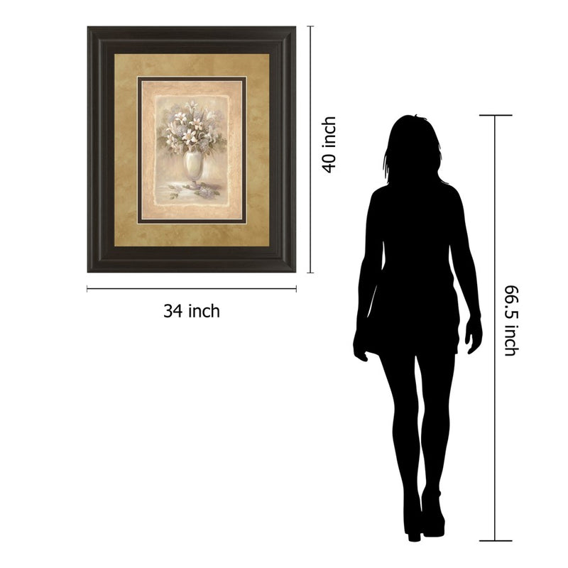Classy Living White Bounty II Wall Art Double Mat 34"x40",