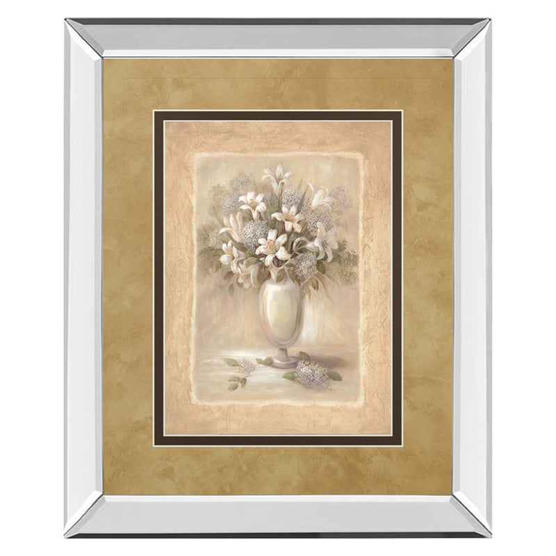 Classy Living White Bounty II Wall Art 34"x40", Mirrored