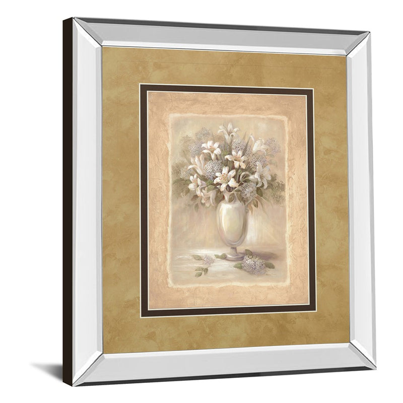 Classy Living White Bounty II Wall Art 34"x40", Mirrored
