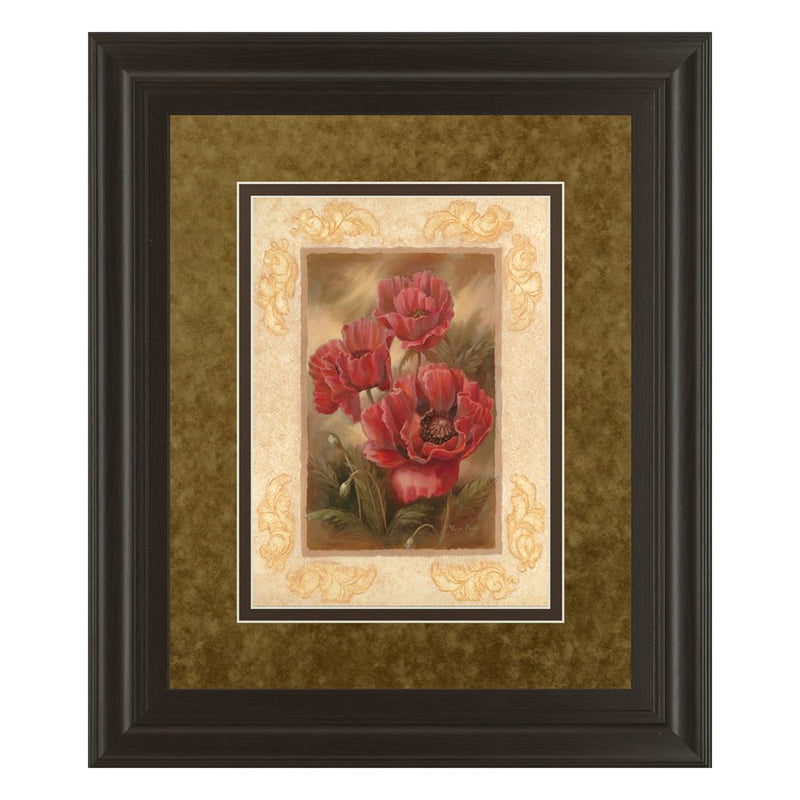 Classy Living Daphne's Poppies Wall Art Double Mat 34"x40",