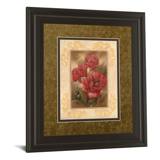 Classy Living Daphne's Poppies Wall Art Double Mat 34"x40",