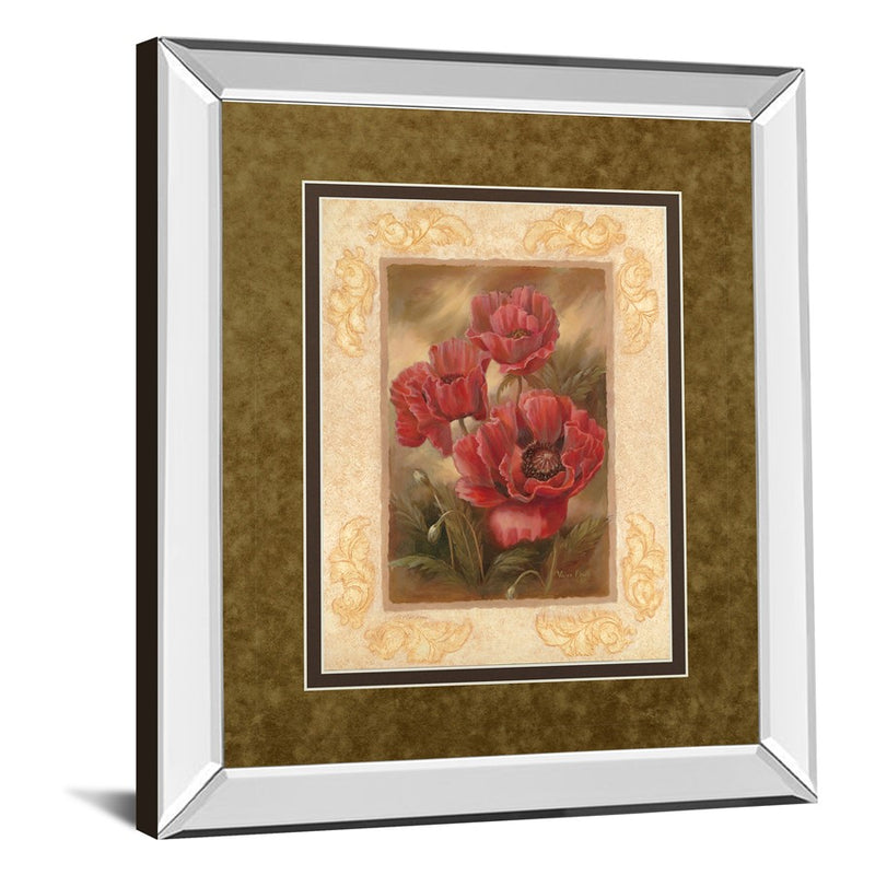 Classy Living Daphne's Poppies Wall Art 34"x40", Mirrored