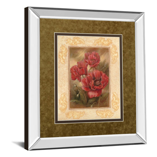 Classy Living Daphne's Poppies Wall Art 34"x40", Mirrored