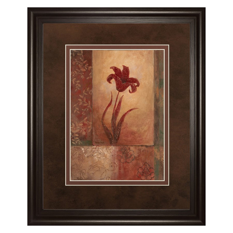 Classy Living Crimson Lily Whimsy Wall Art Double Mat 34"x40",
