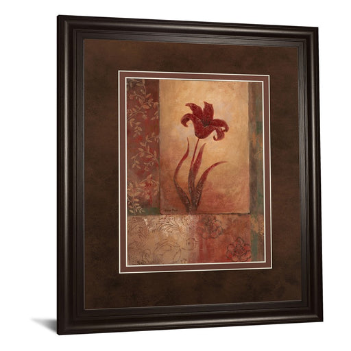 Classy Living Crimson Lily Whimsy Wall Art Double Mat 34"x40",