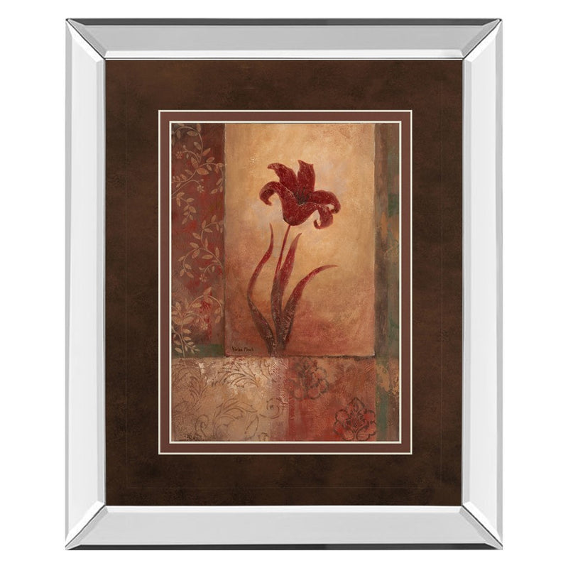 Classy Living Crimson Lily Whimsy Wall Art 34"x40", Mirrored