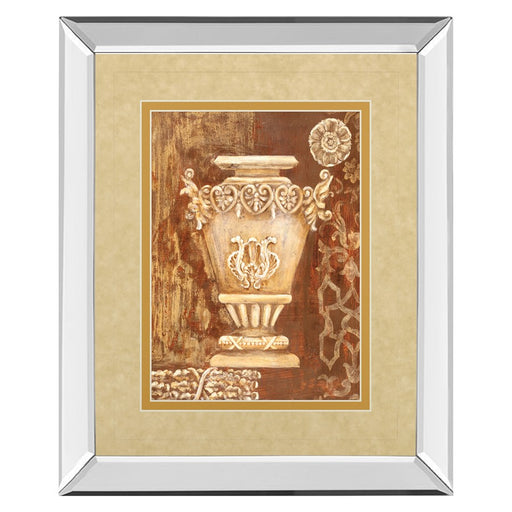 Classy Living Ornate Urn Still Life Wall Art 34"x40", Mirrored