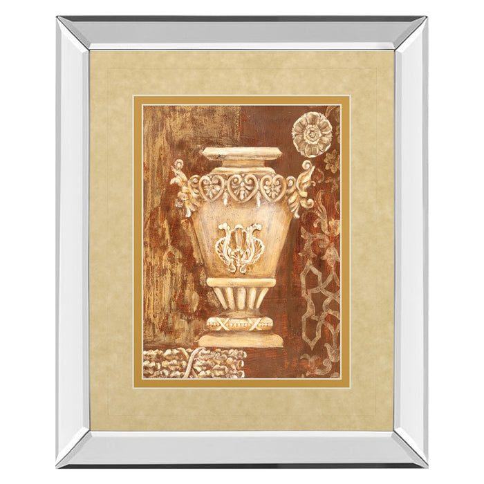 Classy Living Ornate Urn Still Life Wall Art 34"x40", Mirrored