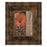 Classy Living Orange Burst I Wall Art Double Mat 34"x40", Chocolate