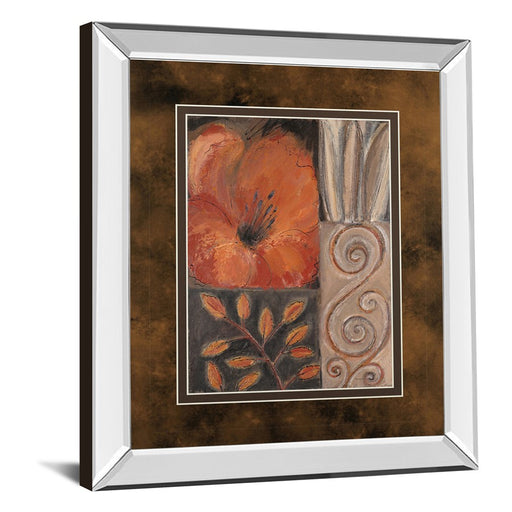 Classy Living Orange Burst I Wall Art 34"x40", Mirrored