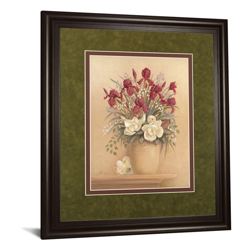 Classy Living Timeless Bouquet Wall Art Double Mat 34"x40", Chocolate