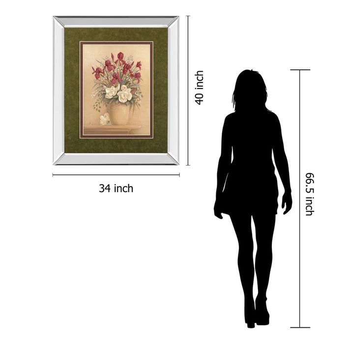 Classy Living Timeless Bouquet Wall Art 34"x40", Mirrored