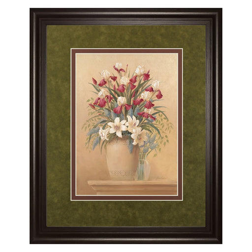 Classy Living Classic Petal II Wall Art Double Mat 34"x40", Chocolate - DM5126