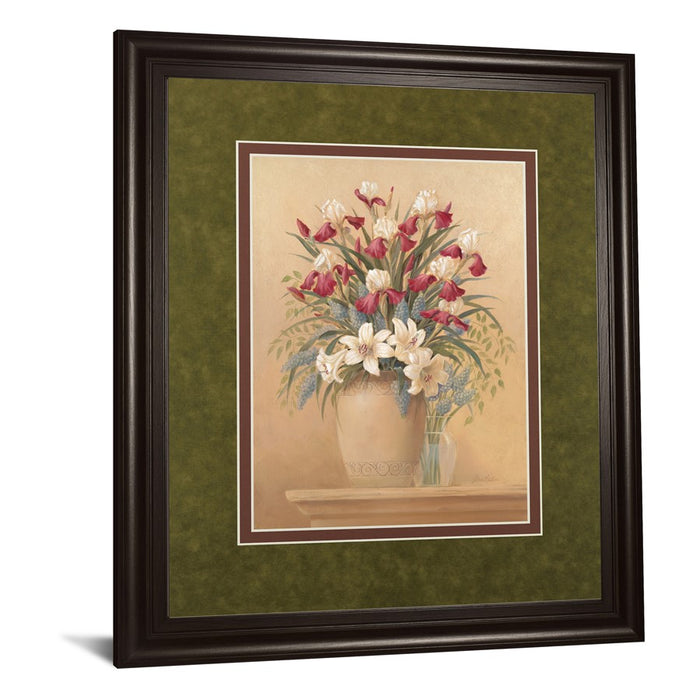 Classy Living Classic Petal II Wall Art Double Mat 34"x40", Chocolate