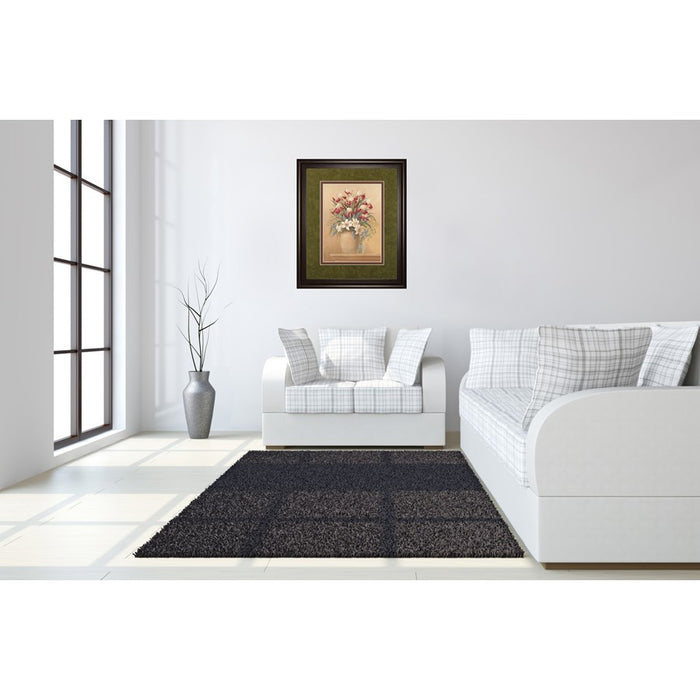 Classy Living Classic Petal II Wall Art Double Mat 34"x40", Chocolate