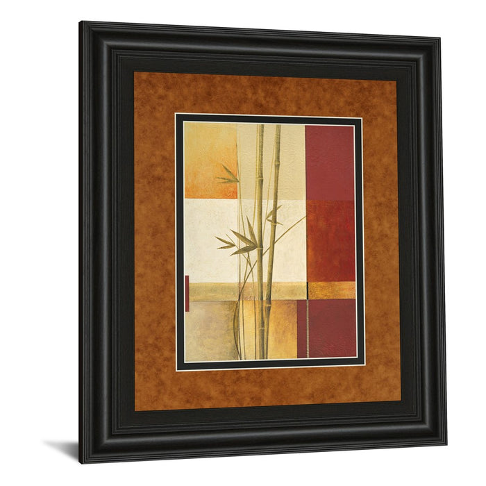 Classy Living Bamboo Harmony Wall Art Double Mat 34"x40", Midnight Aura