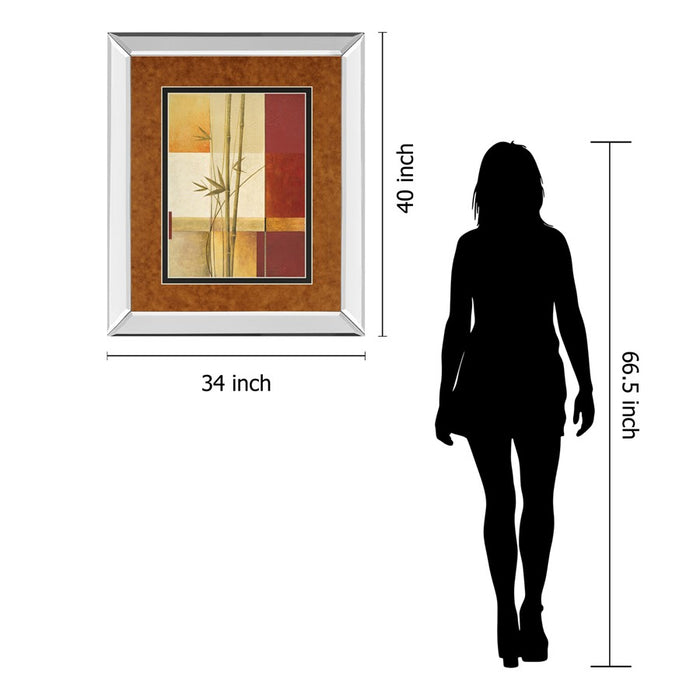 Classy Living Bamboo Harmony Wall Art 34"x40", Mirrored