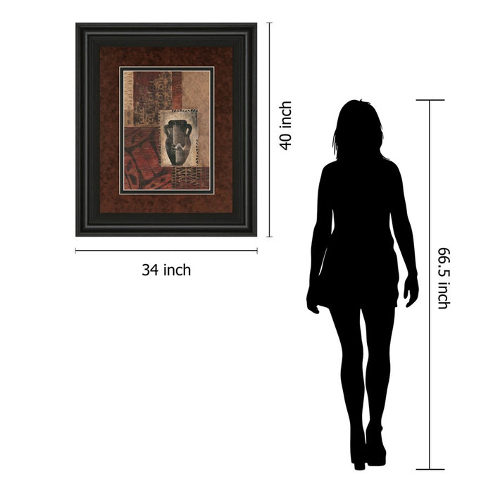 Classy Living Vessel Tapestry Wall Art Double Mat 34"x40", Midnight Aura