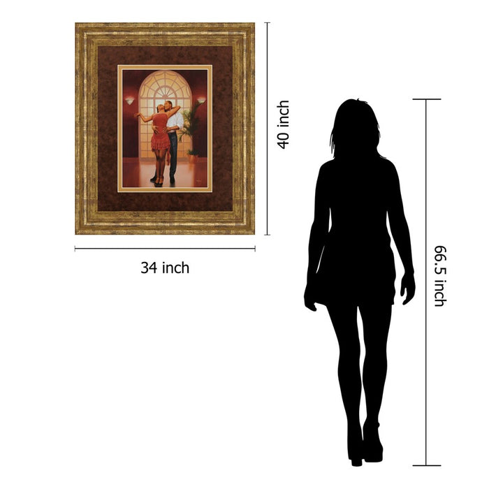 Classy Living Heavenly Arch Wall Art Double Mat 34"x40", Gilded Radiance