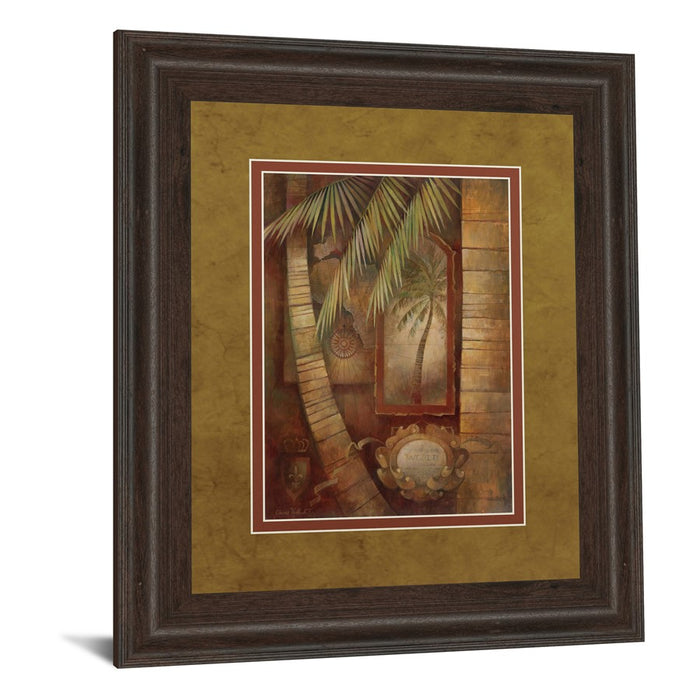 Classy Living Global Winds II Wall Art Double Mat 34"x40", Cinnamon Mocha