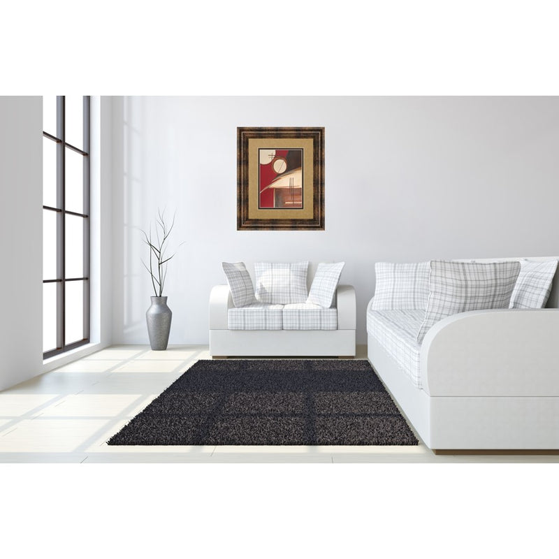 Classy Living Abstract Circles Wall Art Double Mat 34"x40", Chocolate