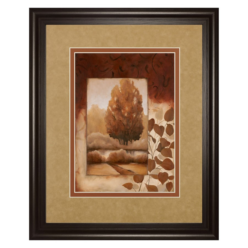 Classy Living Autumn Serenity Wall Art Double Mat 34"x40", Chocolate