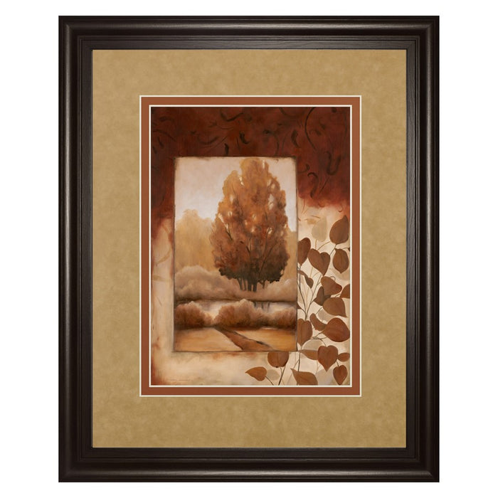Classy Living Autumn Serenity Wall Art Double Mat 34"x40", Chocolate - DM5163