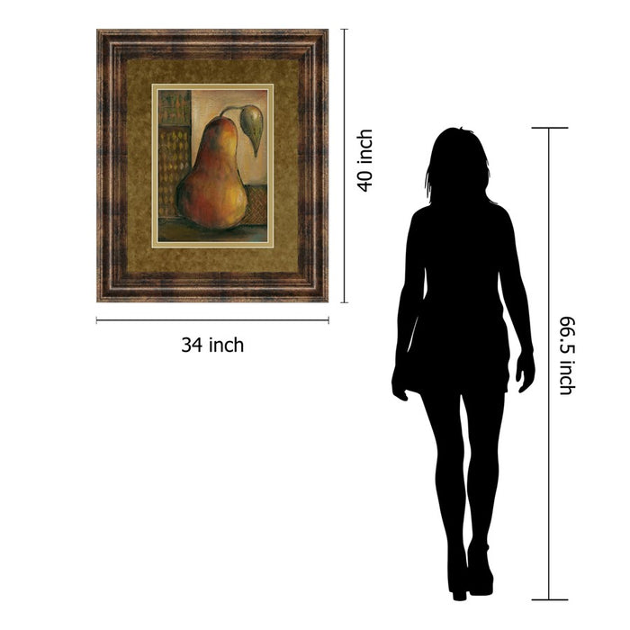 Classy Living Peralicous I Wall Art Double Mat 34"x40", Dark Chocolate