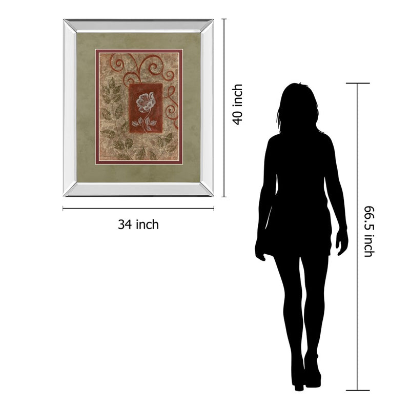 Classy Living Botanical Whispers Wall Art 34"x40", Mirrored