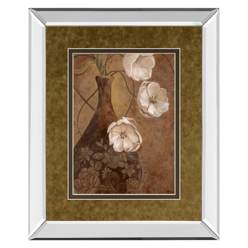Classy Living Umber Blooms Wall Art 34"x40", Mirrored