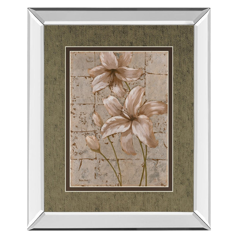 Classy Living Muted Lillies Wall Art 34"x40", Mirrored