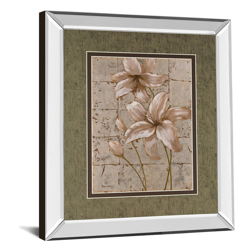 Classy Living Muted Lillies Wall Art 34"x40", Mirrored