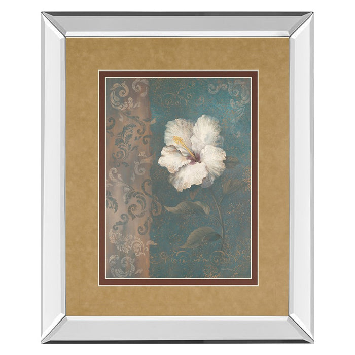 Classy Living White Blossom Wall Art 34"x40", Mirrored
