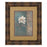 Classy Living White Bloom Wall Art Double Mat 34"x40", Dark Chocolate