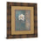 Classy Living White Bloom Wall Art Double Mat 34"x40", Dark Chocolate