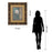 Classy Living White Bloom Wall Art Double Mat 34"x40", Dark Chocolate