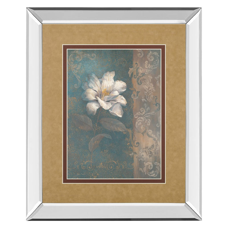 Classy Living White Bloom Wall Art 34"x40", Mirrored