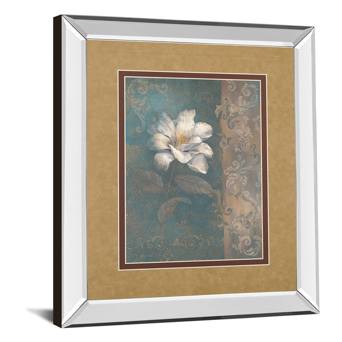 Classy Living White Bloom Wall Art 34"x40", Mirrored