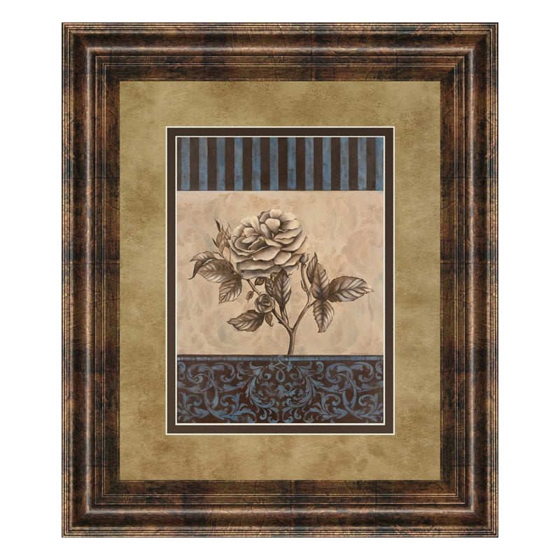 Classy Living Rose Elegance Wall Art Double Mat 34"x40", Dark Chocolate