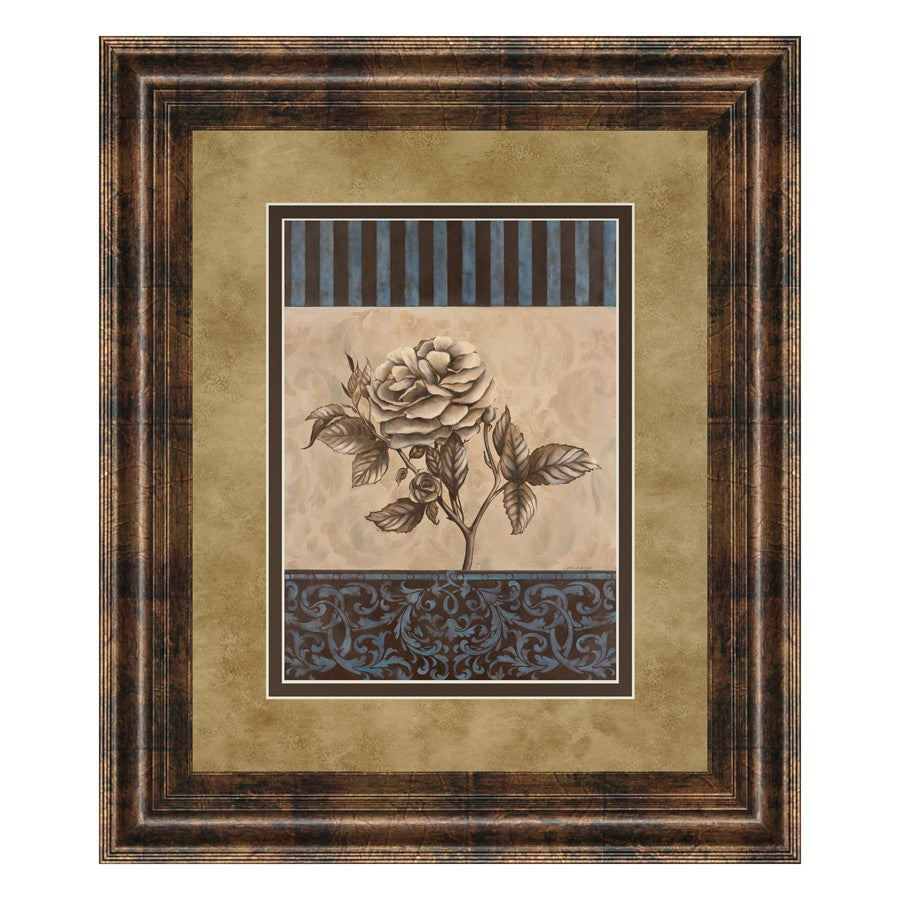 Classy Living Rose Elegance Wall Art Double Mat 34"x40", Dark Chocolate