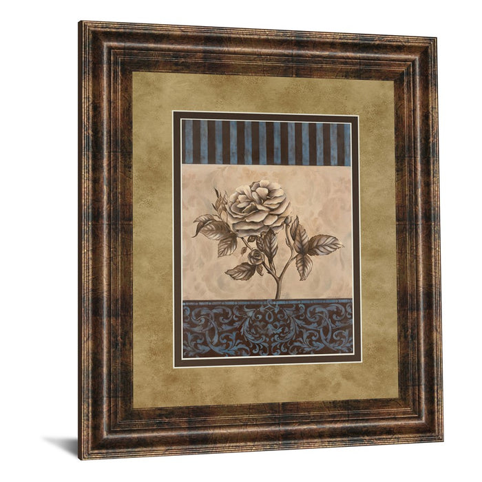 Classy Living Rose Elegance Wall Art Double Mat 34"x40", Dark Chocolate