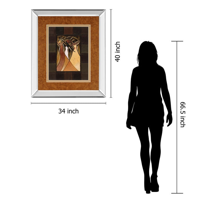 Classy Living Elegant Dance Wall Art 34"x40", Mirrored