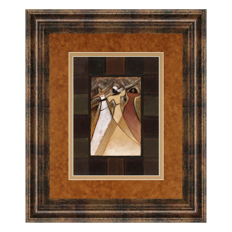 Classy Living Divine Grace I Wall Art Double Mat 34"x40", Chocolate