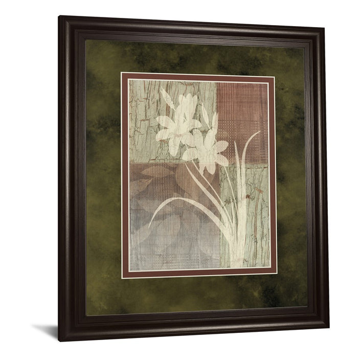 Classy Living Lily Silhouette Wall Art Double Mat 34"x40", Chocolate