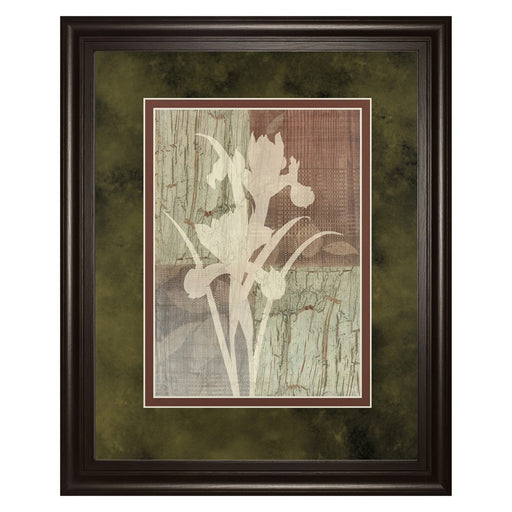 Classy Living Iris Silhouette Wall Art Double Mat 34"x40", Chocolate