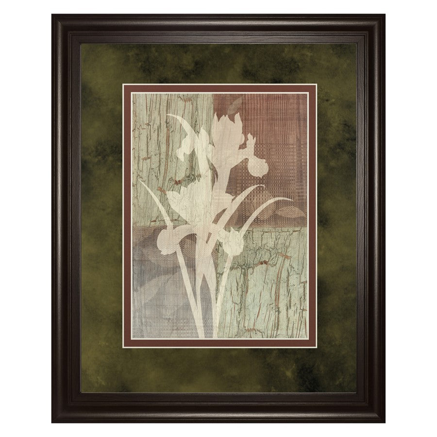 Classy Living Iris Silhouette Wall Art Double Mat 34"x40", Chocolate