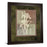 Classy Living Iris Silhouette Wall Art Double Mat 34"x40", Chocolate