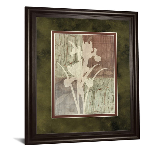 Classy Living Iris Silhouette Wall Art Double Mat 34"x40", Chocolate
