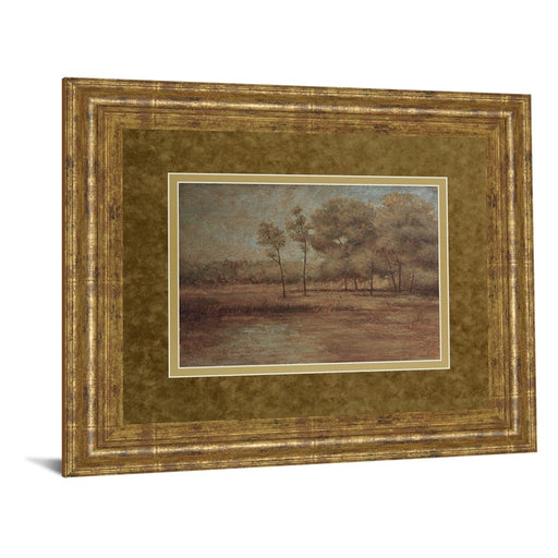 Classy Living Woodland Solitude Wall Art Double Mat 40"x34", Gilded