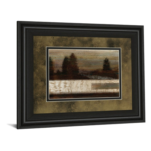 Classy Living Quiet Forest Wall Art Double Mat 40"x34", Midnight Aura
